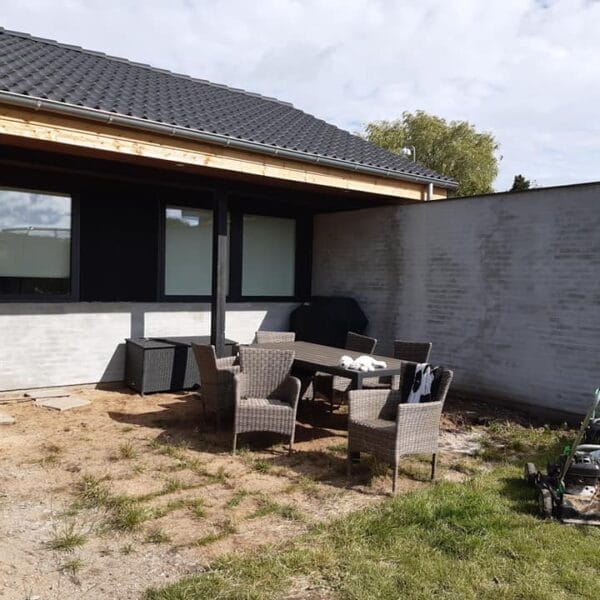 Renovering af hus i Søgård med armeringspudsning